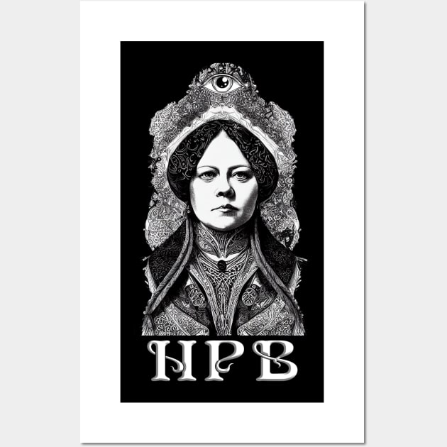 Madame Helena P Blavatsky Esoteric Art Nouveau Design Wall Art by AltrusianGrace